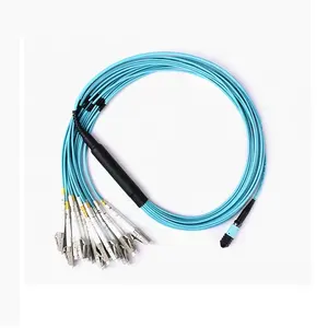10米24芯MPO至LC公OM3风扇输出光纤跳线mtp/mpo至lc分支电缆