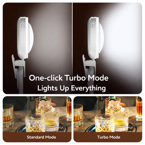 Luce ad Anello LED RGB <span class=keywords><strong>UFO</strong></span> per Telefono, Illuminazione Regolabile a 360°, Temperatura Colore Regolabile, Design Pieghevole per Selfie e Ritratti - Product Image 5