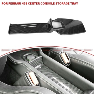 Pièces intérieures de voiture de qualité supérieure en fibre de carbone sèche, style OEM, panneau de rangement de la console centrale pour kit intérieur Ferrari 458 - Product Image 1