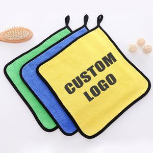 Wholesale Coral Fleece Microfiber Car <b>Wash</b> Towel Thickened Absorbent Double-Sided Two-Color Towel with Custom Logo - Product Image 1