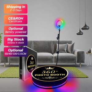 PBF06 Portable pour iPad Photomaton avec étui de vol Ring Light Photobooth Stand Fotobooth Ringlight Photobooth pour iPad Pro - Product Image 6