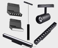 Rail magnétique ultra-fin, éclairage magnétique DC 8W, spots linéaires encastrés au plafond