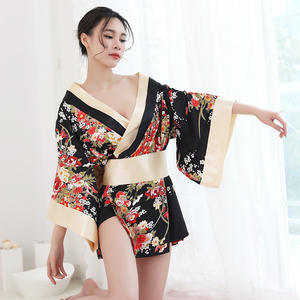 Cosplay Groot Formaat Seksondergoed Japanse Sexy Kimono Game <span class=keywords><strong>Sex</strong></span> Pyjama Transparante Off-The-Shoulder Uniform Uitvoering - Product Image 3