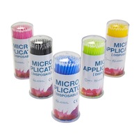 Applicateurs de micro-brosses cylindriques ultra-fins jetables pour usage dentaire