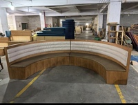 Ensemble de sièges de canapé de salle à manger incurvé rond de haute qualité personnalisé en usine pour restaurant, hôtel, bar, café, fast-food, boîte de nuit