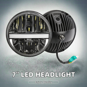 Patrón <span class=keywords><strong>de</strong></span> flash Faro LED redondo <span class=keywords><strong>de</strong></span> 7 pulgadas con función estroboscópica y <span class=keywords><strong>señal</strong></span> <span class=keywords><strong>de</strong></span> <span class=keywords><strong>emergencia</strong></span> - Product Image 5