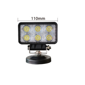 ไฟทำงาน LED แบบสี่เหลี่ยมคู่ ขนาด 4 นิ้ว 18 วัตต์ ใช้ไฟ DC 12V กันน้ำ สำหรับรถยนต์ รถบรรทุก รถออฟโรด แสงสีขาว ตัวเรือนอะลูมิเนียมอัลลอย - Product Image 5