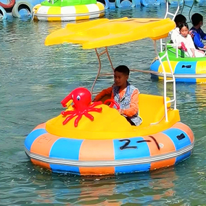 Bateau tamponneur 2 places facile à utiliser avec auvent <span class=keywords><strong>et</strong></span> support en acier inoxydable, idéal pour les sorties familiales <span class=keywords><strong>et</strong></span> les activités de <span class=keywords><strong>parc</strong></span> aquatique - Product Image 1