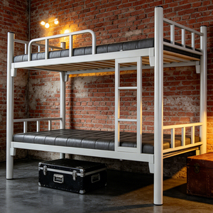 Lit superposé en métal robuste pour dortoir, design moderne, nouvelle conception pour les étudiants en résidence - Product Image 1