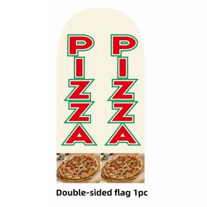 Entregado desde EE. UU. Bandera de plumas de <span class=keywords><strong>pizza</strong></span> Banderas de playa 60*240cm Tamaño M Blade Banners - Product Image 1