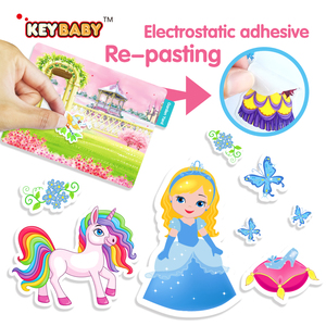 Keybaby - Libro de Pegatinas Creativas Multicolores Brillantes, Adhesivas y Reutilizables para que los Niños Desarrollen su Creatividad, Muestra <span class=keywords><strong>Gratis</strong></span> - Product Image 5