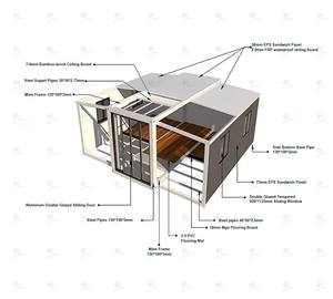 Casa Prefabricada de 20 pies, Casa Pequeña Expandible, <span class=keywords><strong>Contenedor</strong></span> Plegable Modular, ADU para Patio Trasero, Portátil, EE. UU. - Product Image 4