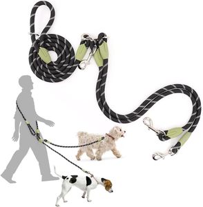 Laisse Réfléchissante Mains Libres pour Chien, Réglable, pour Petits et Grands Chiens - Product Image 1