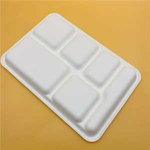 Bustina di canna da zucchero biodegradabile 5 vaschette di carta per alimenti - Product Image 5