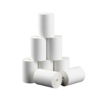 Rouleau de papier thermique 80x80mm simple couche pour la restauration à emporter, compatible avec les imprimantes POS et ATM