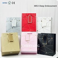 Party Happy Instant Maxi Cutout Carrier Boutique White Daily Wrap Buyers Chinese Takeaway Beauty Paperbag