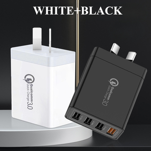 <span class=keywords><strong>Chargeur</strong></span> mural USB 4 ports QC3.0 54W avec prise US EU AU UK, adaptateur rapide multi-téléphones pour Xiaomi <span class=keywords><strong>Huawei</strong></span> Samsung iPhone, <span class=keywords><strong>chargeur</strong></span> de voyage - Product Image 2