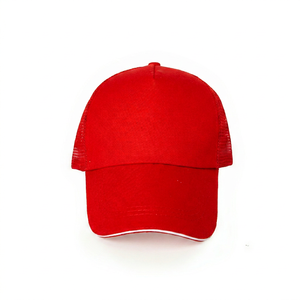 Gorra de Béisbol Roja de 6 Paneles, Tejido Sólido, Ajustable, Unisex, Casual, para Primavera/Verano, Últimos Diseños 2026, OEM, ODM - Product Image 1