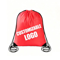 Sac à dos à cordon en polyester, vente directe usine, promotion, sac de sport étanche 210D avec votre design