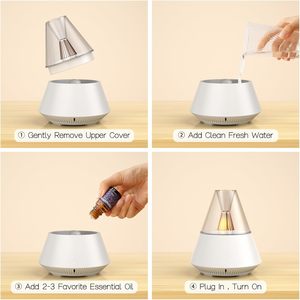 Modern 150ML Ambient Night <strong>Light</strong> <strong>Essential</strong> <strong>Oil</strong> <strong>Diffuser</strong> with Remote Control 1-Year Warranty for Aromatherapy and Home Decor - Product Image 2