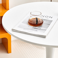Table de bar ronde moderne de 60 cm, table de pub sur piétement avec base en forme de tulipe, table de cocktail minimaliste pour café, restaurant