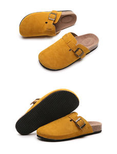 Offre Spéciale vente en gros diapositives semelle en liège sandales plates pantoufles <span class=keywords><strong>grand</strong></span> romain décontracté demi remorque paresseux chaussures solide Vintage pantoufles - Product Image 4