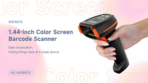 Escáner <span class=keywords><strong>de</strong></span> Códigos <span class=keywords><strong>de</strong></span> Barras HENEX con Nuevo Diseño, Lector <span class=keywords><strong>de</strong></span> Códigos QR Inalámbrico BT con Interfaz USB COM, con Pantalla, Compatible con Android e iOS, Resistente - Product Image 5