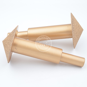 16mm Shank Vacuum <strong>Brazed</strong> Diamond Router <strong>Bits</strong> for Granite Marble Router Cutter Profiling Cutting Stone Edge Engraving <strong>Tools</strong> - Product Image 5