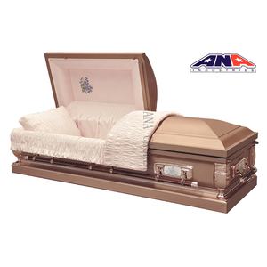 Стальной погребальный гроб и гроб ANA в американском стиле с бронзовой отделкой для молитвы, осень, 18 Ga, распродажа - Product Image 4