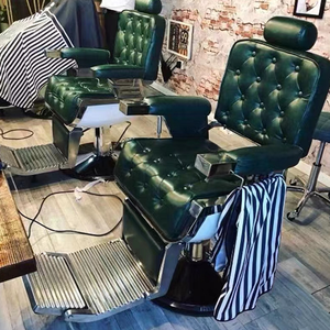 Silla de peluquero <span class=keywords><strong>Minerva</strong></span> para hombres mayores, bomba hidráulica reclinable, cuero sintético para barbería y taller - Product Image 3