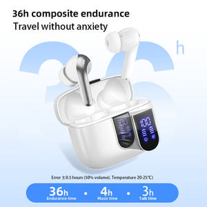หูฟังไร้สาย Pro ไดรเวอร์แบบไดนามิกคู่ขนาด 13 มม. AAC/SBC Hi-Fi จอแสดงผลดิจิตอล JL ตัดเสียงรบกวน IPX5 กันน้ำ สำหรับเล่นเกมและกีฬา - Product Image 3
