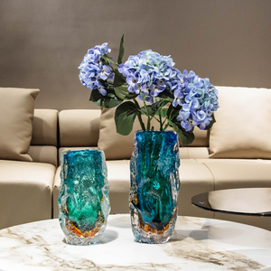 <span class=keywords><strong>Vase</strong></span> à fleurs moderne personnalisé, ornements en cristal, bouteille élégante, <span class=keywords><strong>vase</strong></span> en verre de Murano pour fleurs, décoration intérieure - Product Image 5