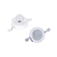 Luz LED roja de 60 grados de alta potencia certificada por ROHS, voltaje de entrada de 3V, 1W a 10W, blanco cálido y blanco frío, colores emisores