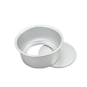 Round Aluminum Cake Mold 6 8 10 12 Inch Loose Bottom Design For Baking Chiffon Mousse Cakes - Product Image 3