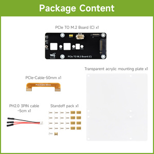 Carte PCIe vers M.2 (C) Waveshare pour Raspberry Pi 5, compatible avec les SSD M.2 NVMe de taille 2280, 2260, 2242, 2230 - Product Image 3