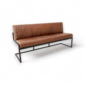 Elegante Banco de Cuero con Cojín Suave, Soporte Ergonómico y Patas Resistentes, Perfecto para Sentarse en el Dormitorio o Sala de Estar - Product Image 1