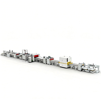 Ligne de laminage automatique à colle thermofusible PUR pour meubles en bois, machine à coller le film PVC et le papier pour MDF, contreplaqué, panneaux de particules