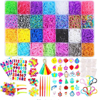 Kit de bandes élastiques arc-en-ciel, ensemble de fabrication de bracelets pour garçon et fille, ensemble de bricolage pour tissage, cadeau artisanal