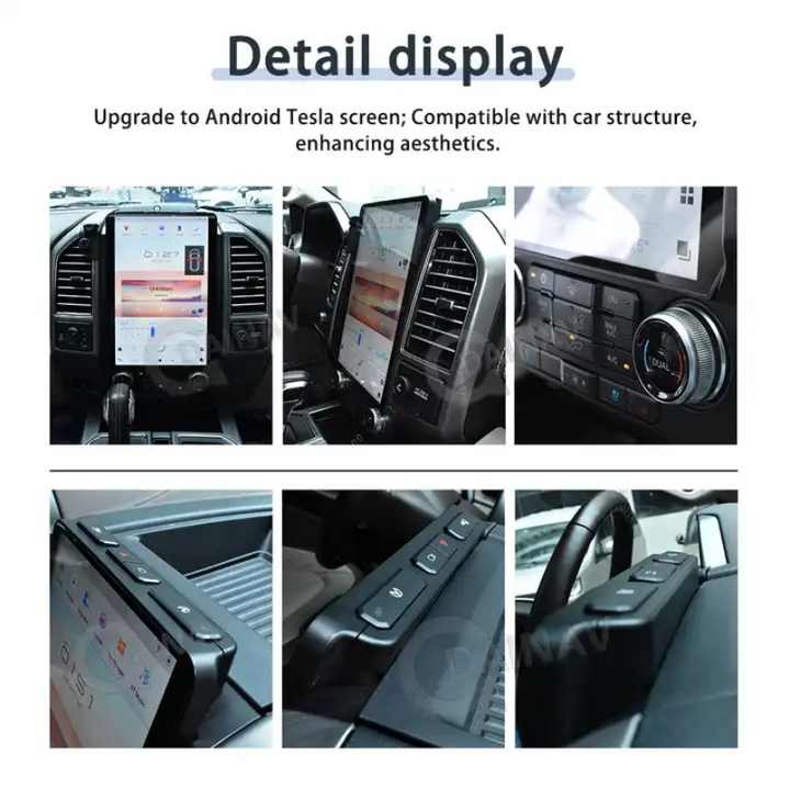 Carplay Screen Car Radio for Ford Raptor F150 2015-2022 F250 F350 F450 ...