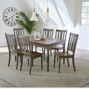 Table à manger de luxe en bois massif de mangue, ensemble 6 places, bois dur durable, finition haut de gamme, meubles de salle à manger pour la cuisine - Product Image 1