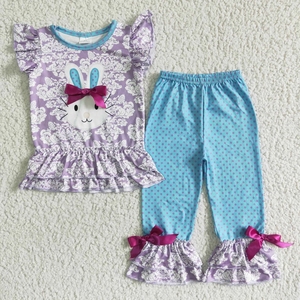 Conjunto de Lazos Morados para Niñas de Mardi Gras (12-18 Meses a 7-8 Años) - Product Image 4