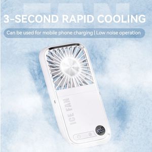 Mini Wearable Personal Usb Rechargeable Foldable Travel Handheld Outdoor Four-Speed Plastic Air Cooler Fan - Product Image 3
