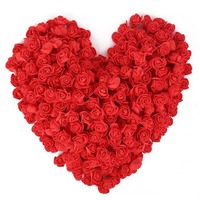 TGYW Meilleures ventes Têtes de fleurs de rose en mousse PE miniatures de 3,5 cm pour décorations de gâteaux de la Saint-Valentin et fournitures de décoration de fêtes de mariage