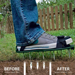 Aérateur de pelouse à pointes longues pour gazon et sols lâches, chaussures à pointes pour jardinage, outil de culture de gazon et de jardin, pour époxy auto-nivelant - Product Image 6