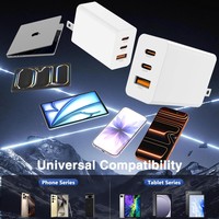 Adaptateurs secteur, bloc de charge pour smartphone, chargeur mobile multifonctionnel USB-C, chargeur super rapide et cordon