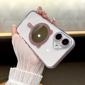 Mới Nhất Gấu Gương Long Lanh Trong Suốt Trường Hợp Từ Tính Cho <span class=keywords><strong>Iphone</strong></span> 13 14 15 16 Pro Max Điện Thoại Di Động - Product Image 3
