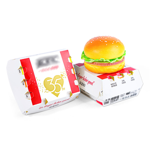 Logo personnalisé à emporter de qualité alimentaire coréen papier Hot Dog à emporter français poulet frit Carton Burger boîte impression - Product Image 5