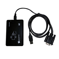 Lector de Tarjetas RFID de Escritorio con Interfaz USB, Alta Precisión, 125KHZ, NFC Sin Contacto, Plástico Resistente, Accesorio de Control de Acceso
