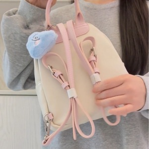 Cute Mini <b>Backpack</b> 13 Inches Detachable <b>Strap</b> Waterproof For Female Student Everyday Use Summer 2024 - Product Image 1