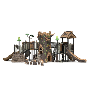 페이유 전문가용 디자인 플라스틱 미끄럼틀 어린이 세트 실외 놀이터 LLDPE 소재 모조 유리섬유 - Product Image 3